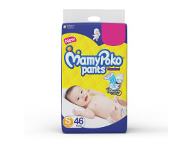 MamyPoko Pants Standard Diapers, Small Size - S (4 - 8 kg), Pack of 46